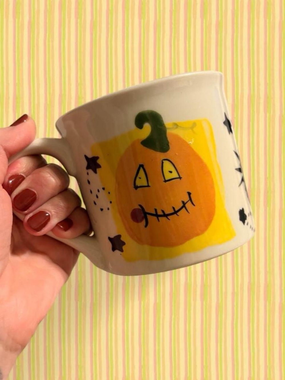 Halloween Hand Painted Ceramic Mug by Hartstone Exclusively for Starbucks